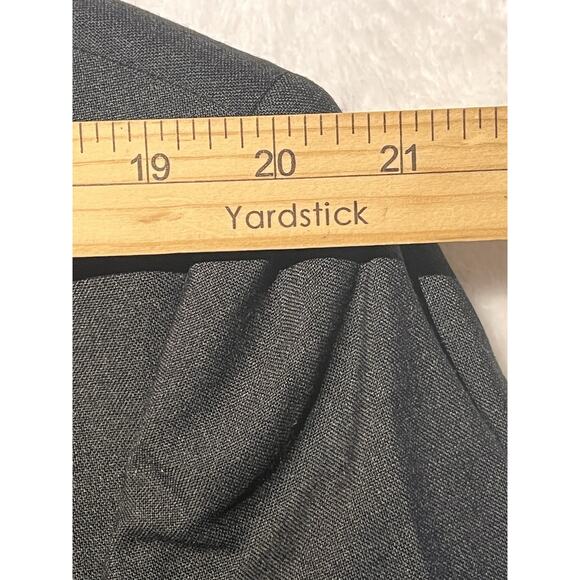 Vintage Y2K Stafford 44R 38x30 Dark Gray Worsted Wool Mens Business Suit NOS - Picture 10 of 16